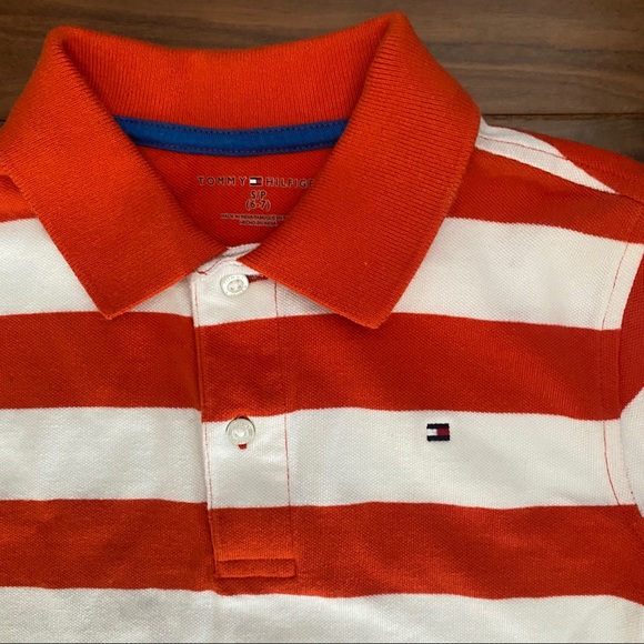 Tommy Hilfiger size 6-7 boys striped polo - Picture 4 of 4
